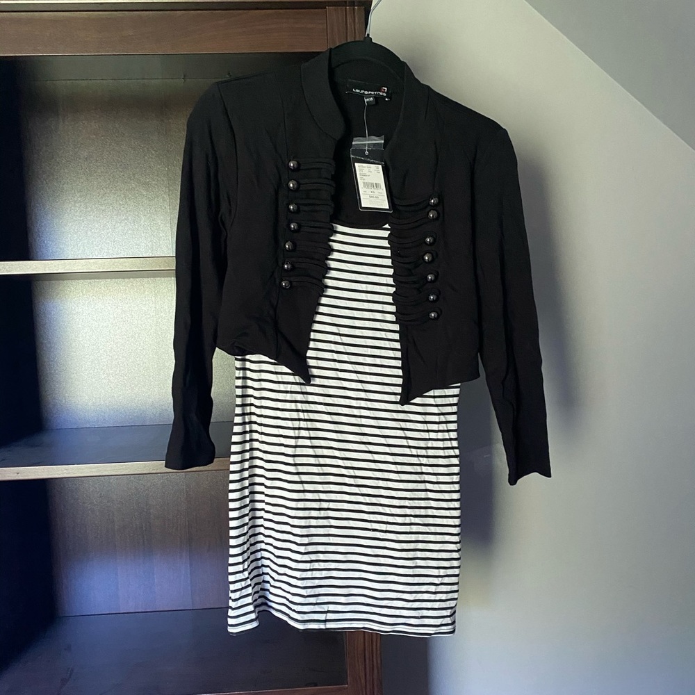Laura Petite | Mini Dress with Attached Jacket